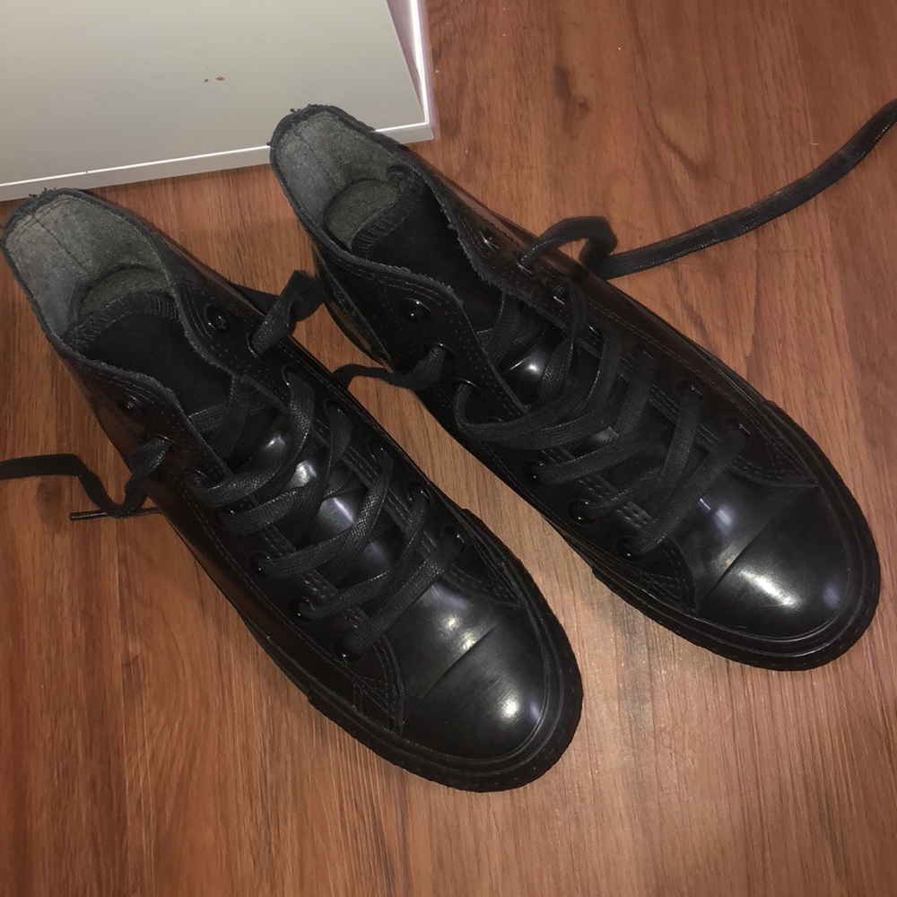 Black Leather Converse